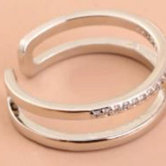 Silver Adjustable Ring - Picture 2 of 3